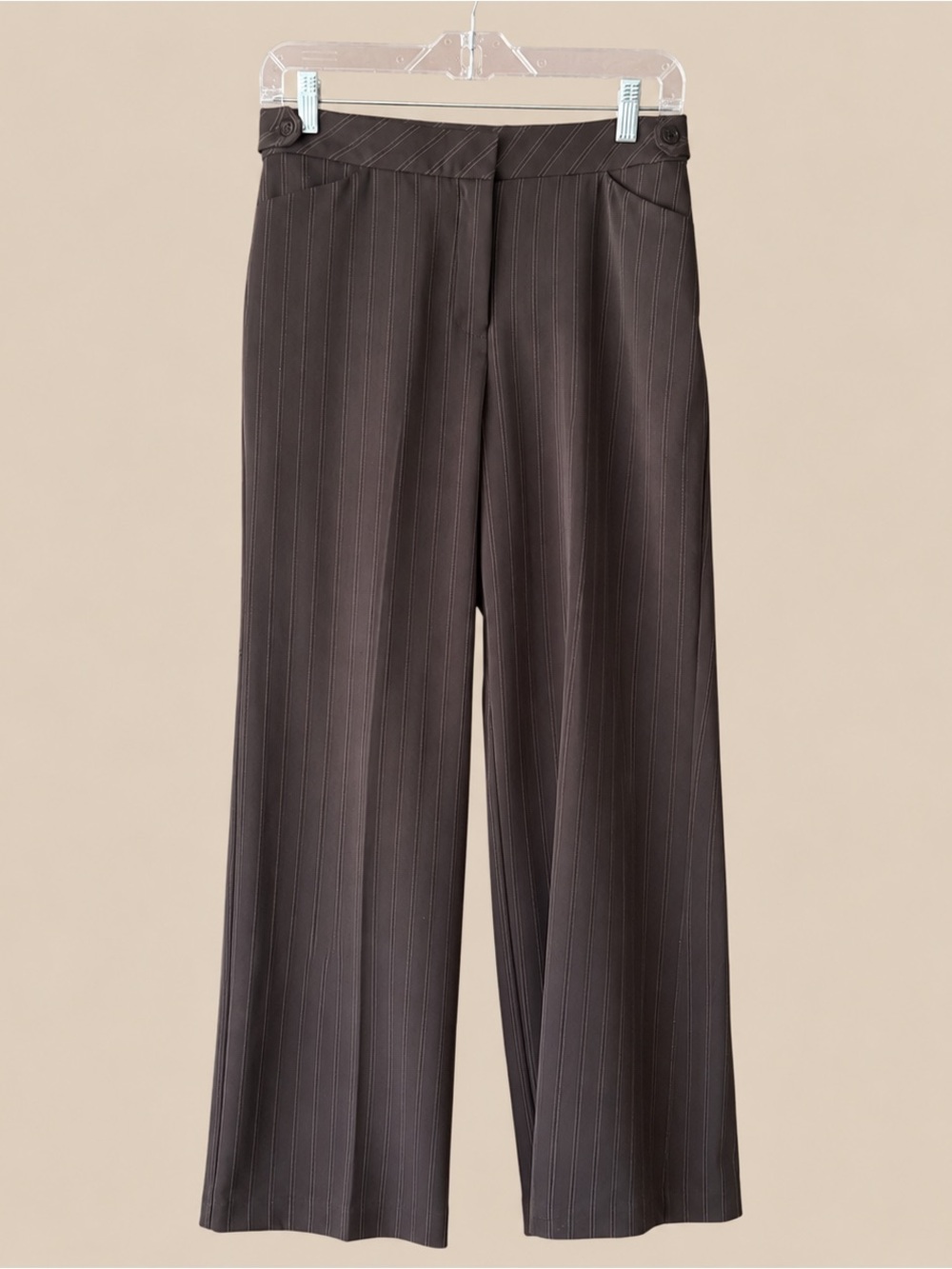 Y2K Corporate Chic Low Rise Side Belt Trouser 8